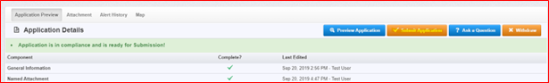 WebGrants screenshot that shows all sections complete.